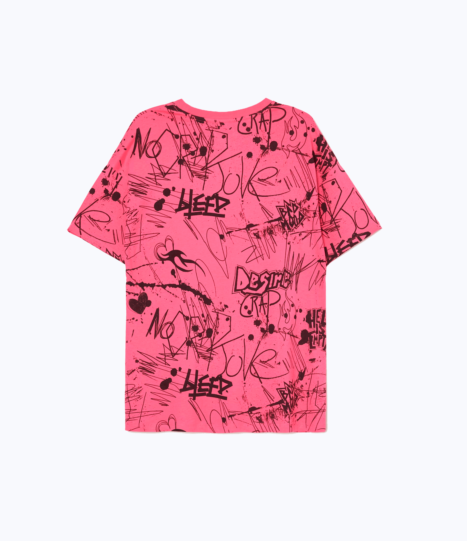 Pink graffiti T-shirt