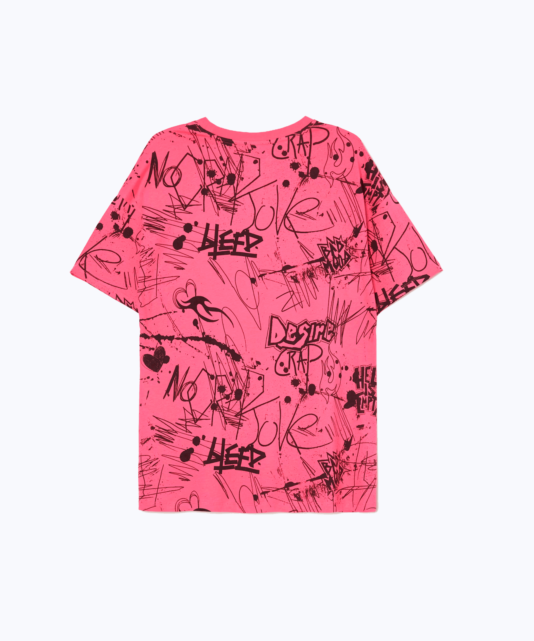 Pink graffiti T-shirt
