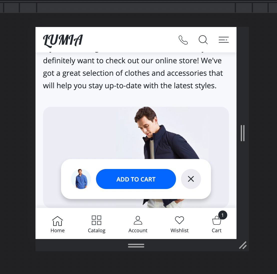 Mobile Convenient<br>Interface