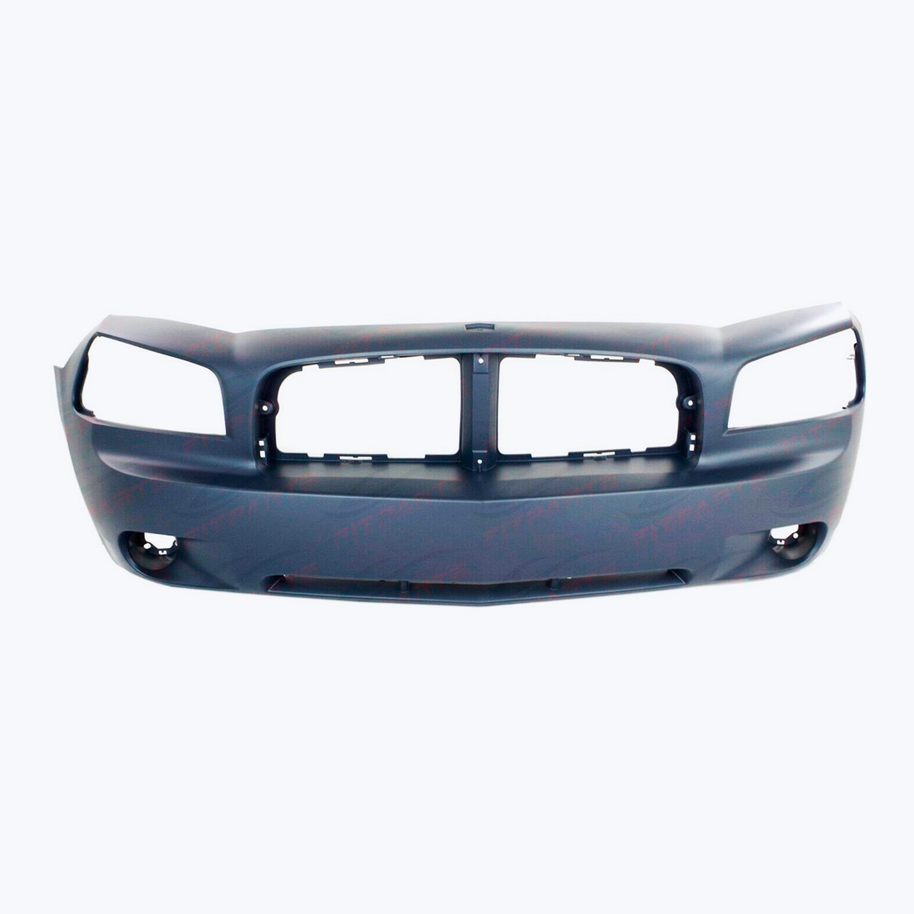 Blue painted front bumper