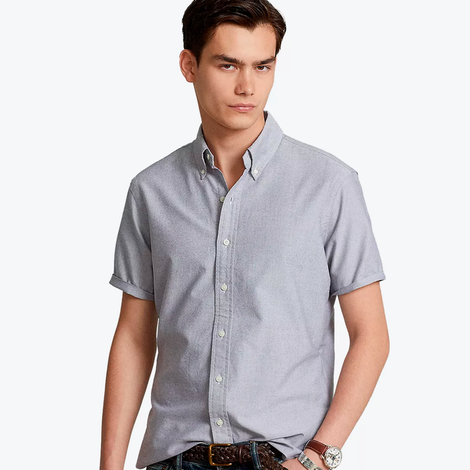 Cotton short sleeve shirt