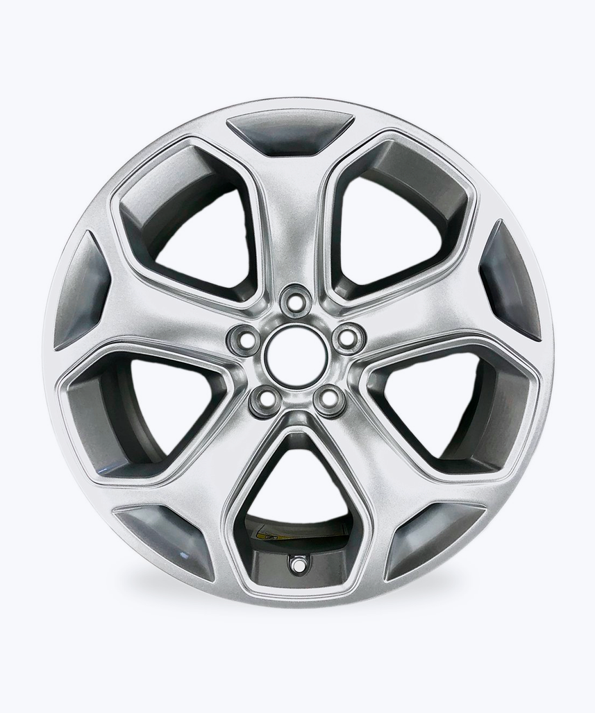Silver wheels rims