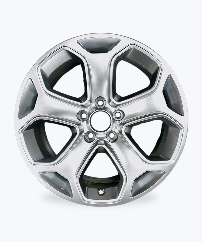 Silver wheels rims
