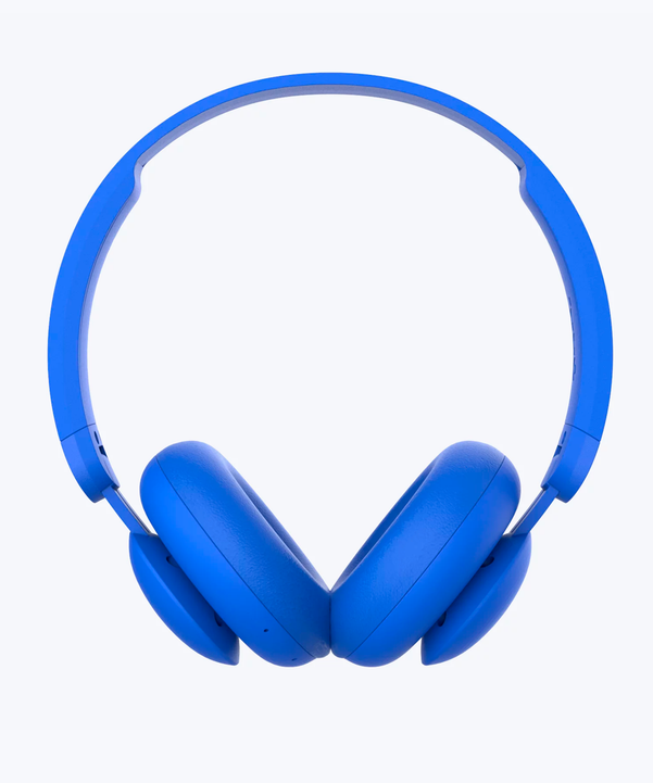 Electric blue headset