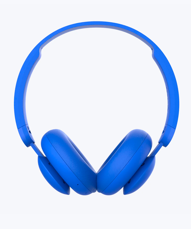 Electric blue headset