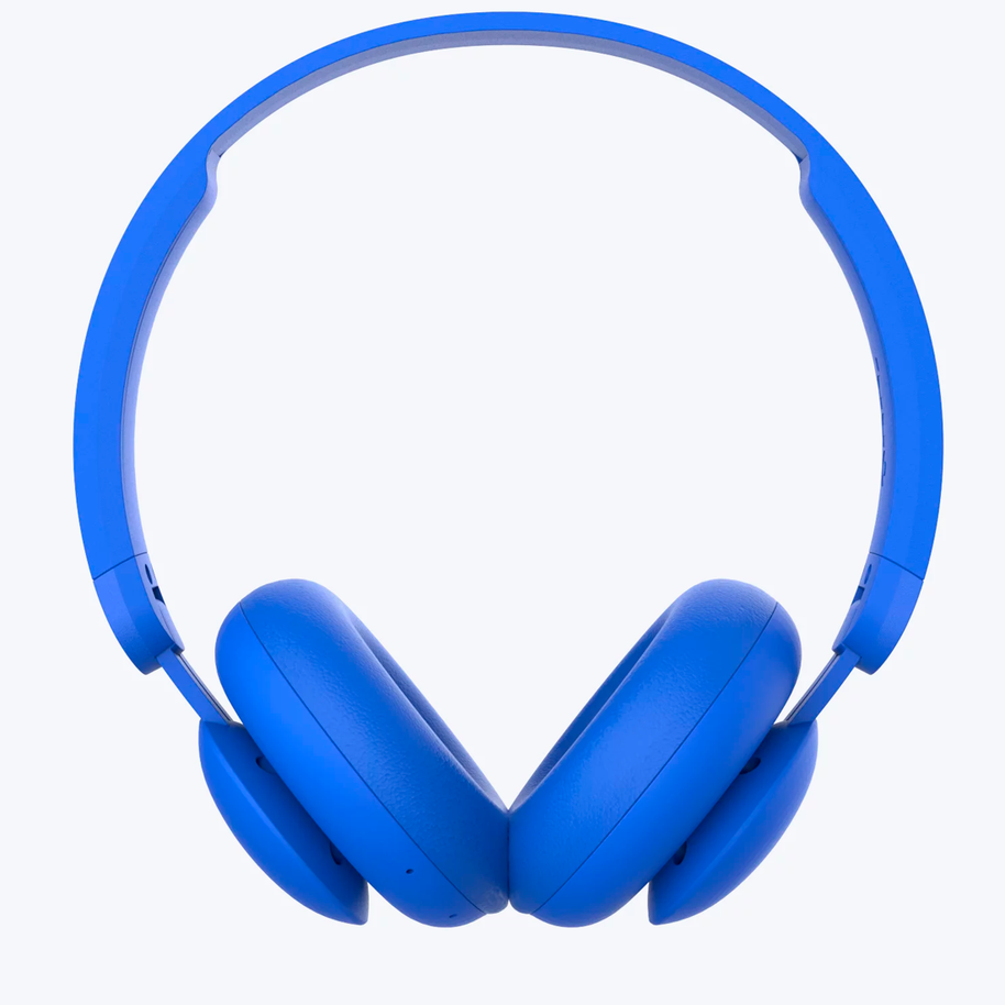Electric blue headset