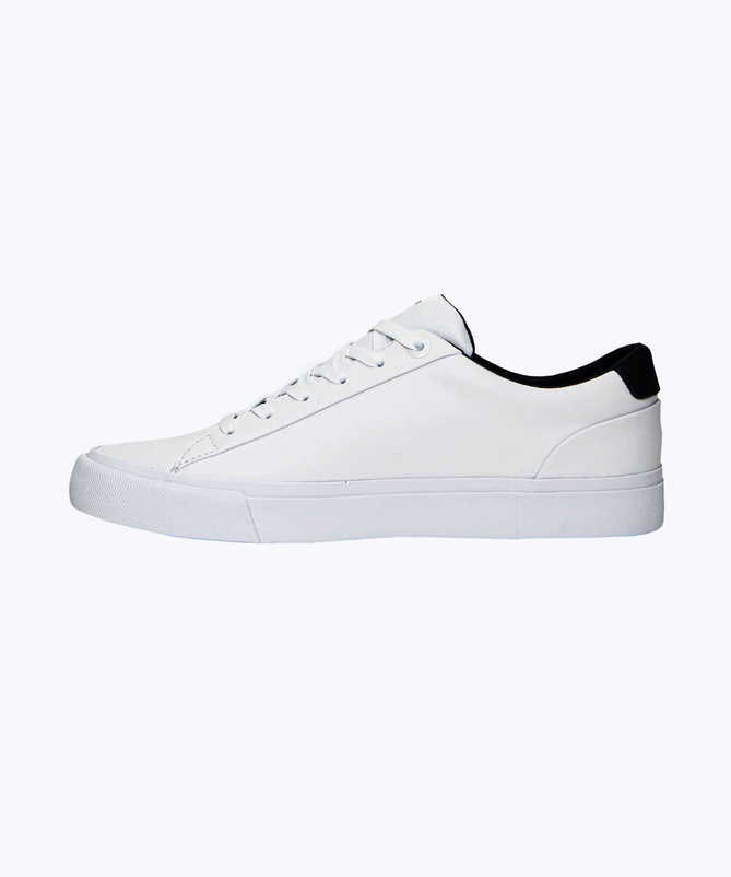 White leather sneakers