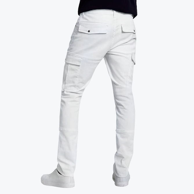 White cargo pants