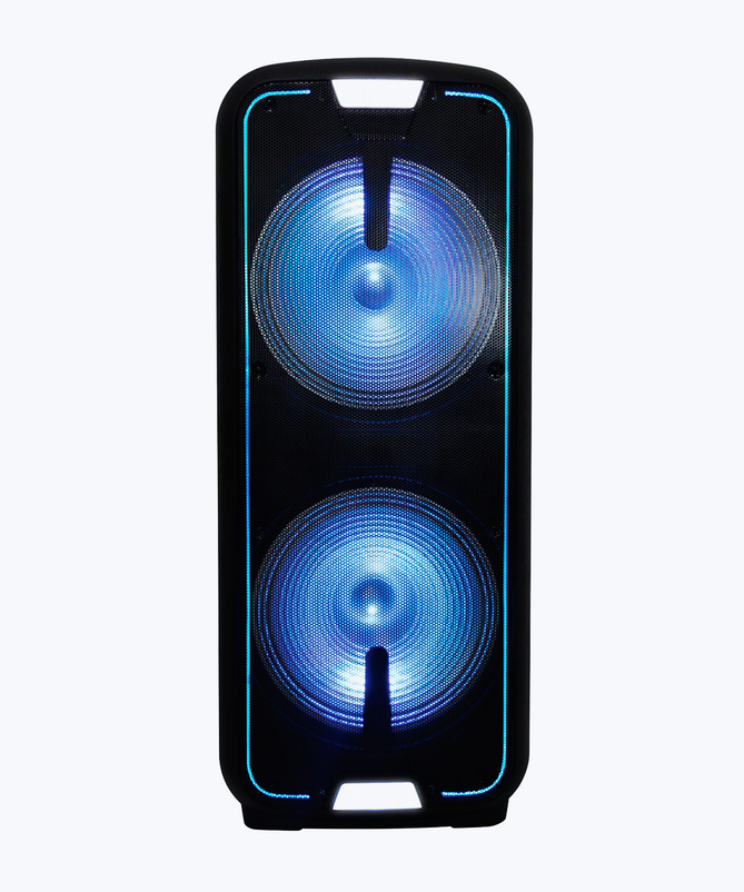 Lighted portable speaker