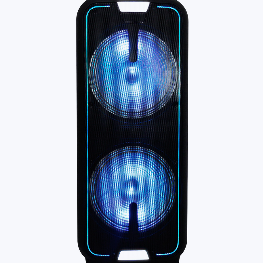 Lighted portable speaker