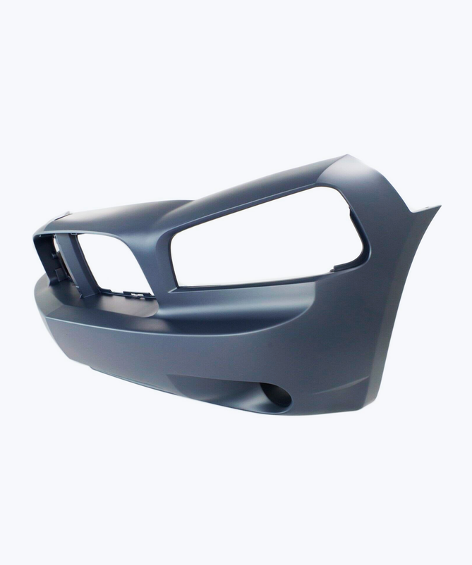 Blue painted front bumper