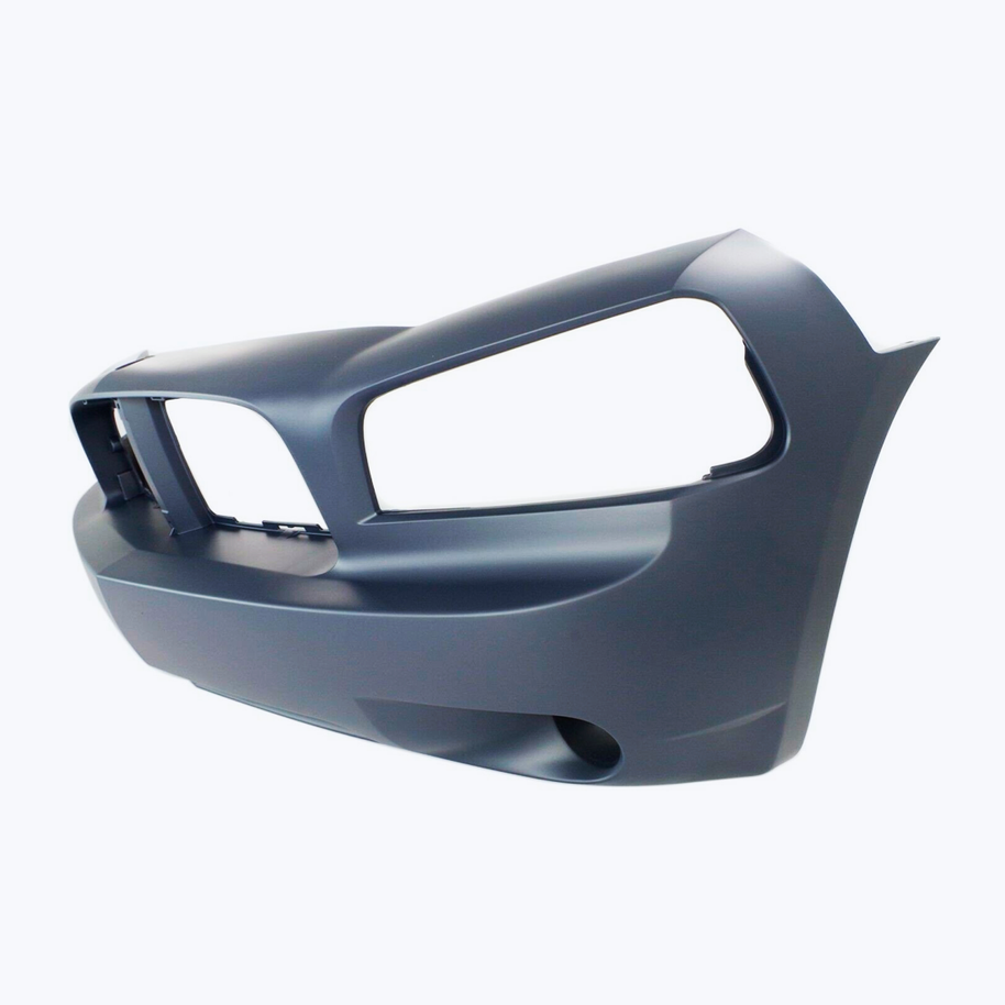 Blue painted front bumper
