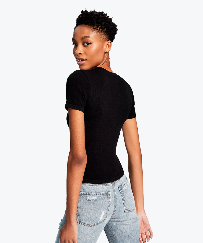 Tight cropped t-shirt