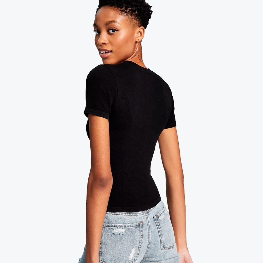 Tight cropped t-shirt