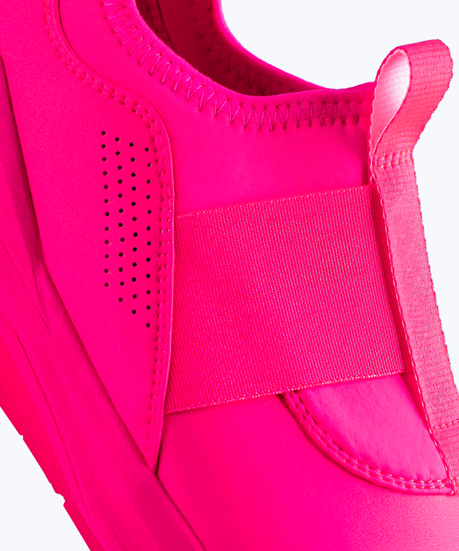 Pink slip-on sneakers