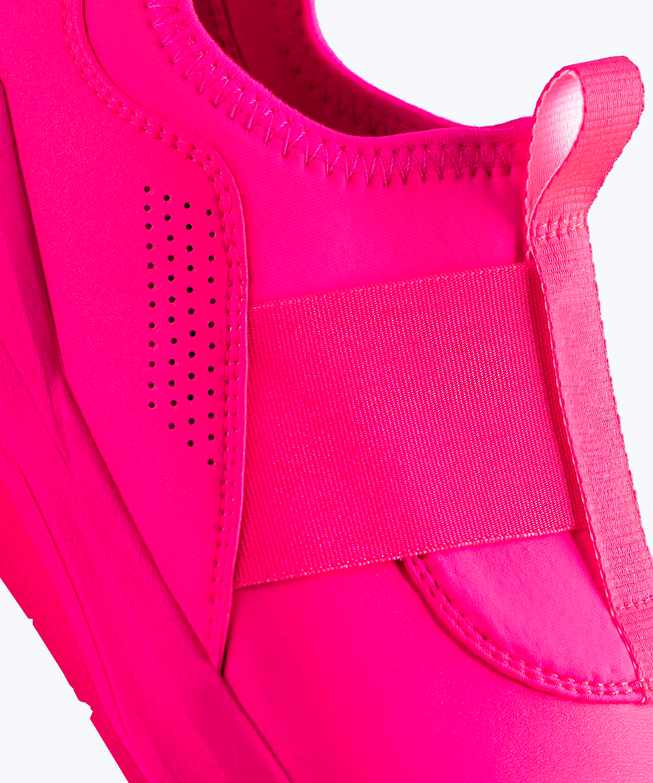 Pink slip-on sneakers