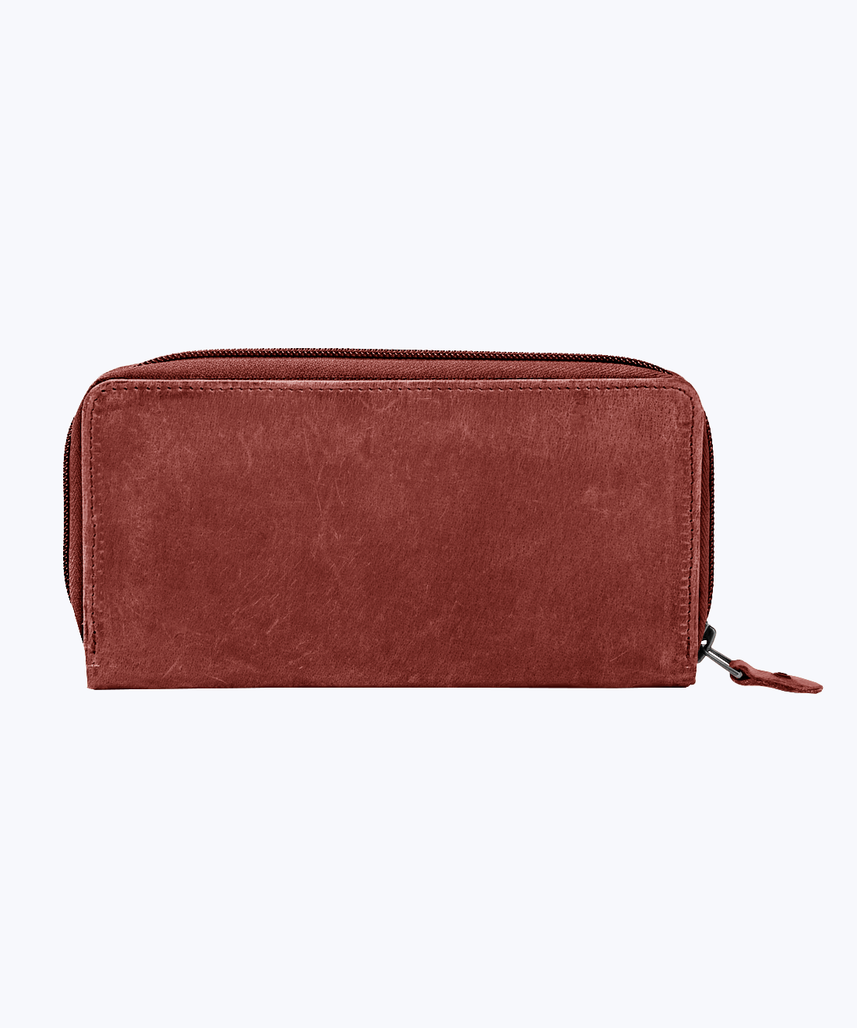 Leather zip around wallet