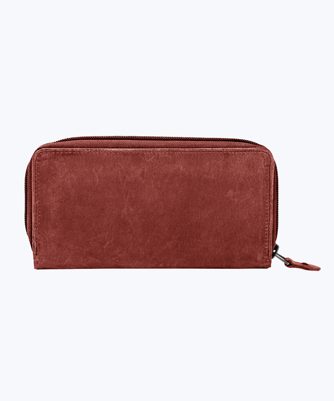 Leather zip around wallet