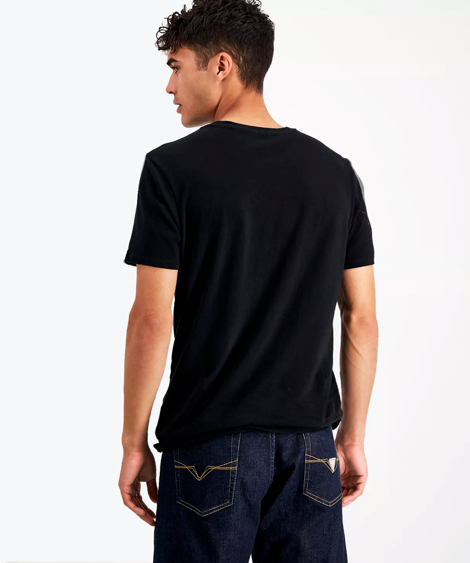 Black t-shirt with print