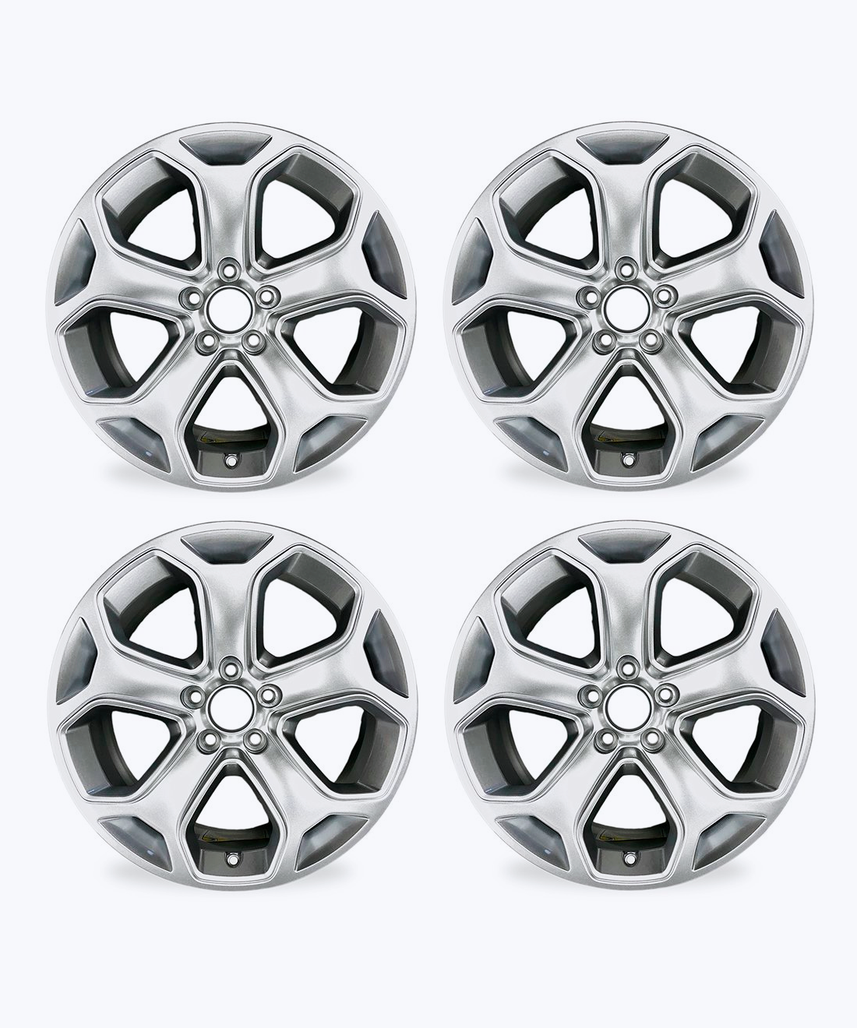 Silver wheels rims