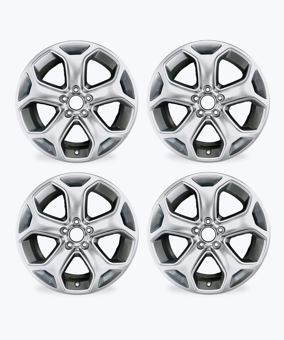Silver wheels rims