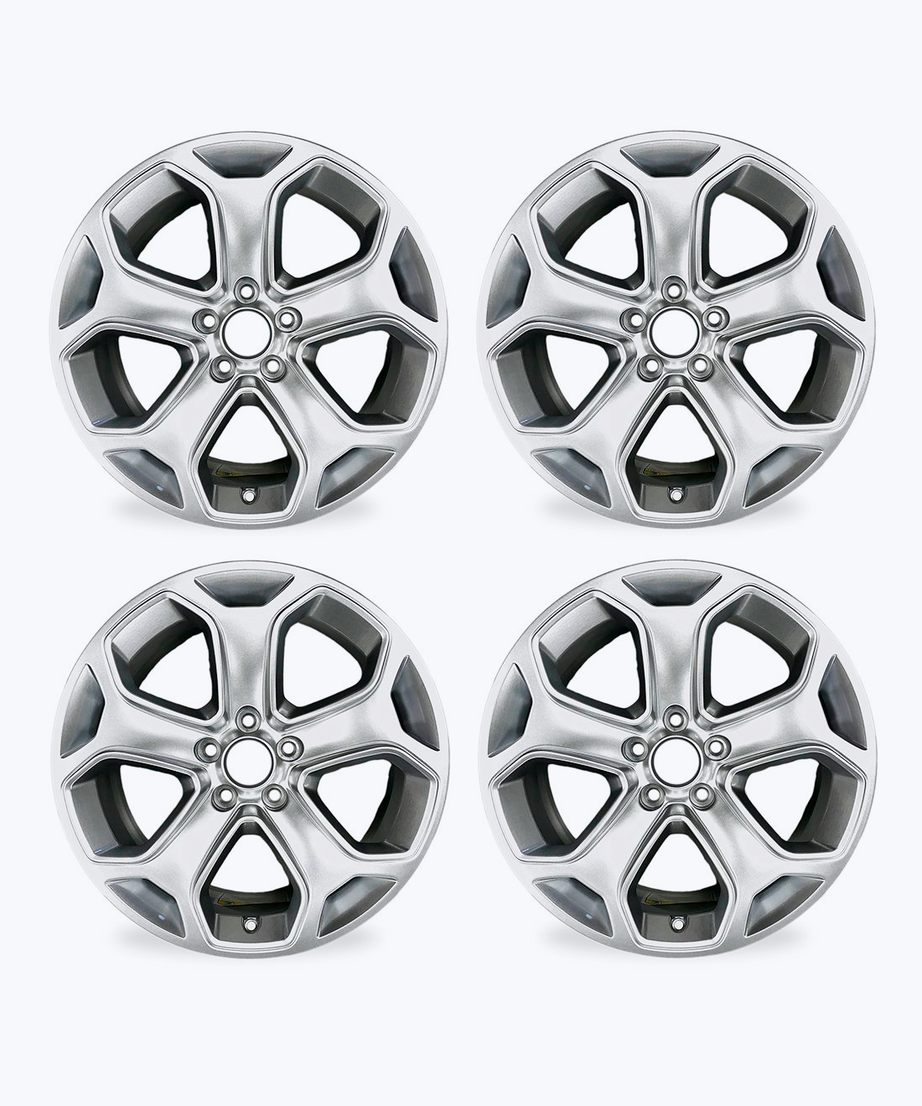 Silver wheels rims