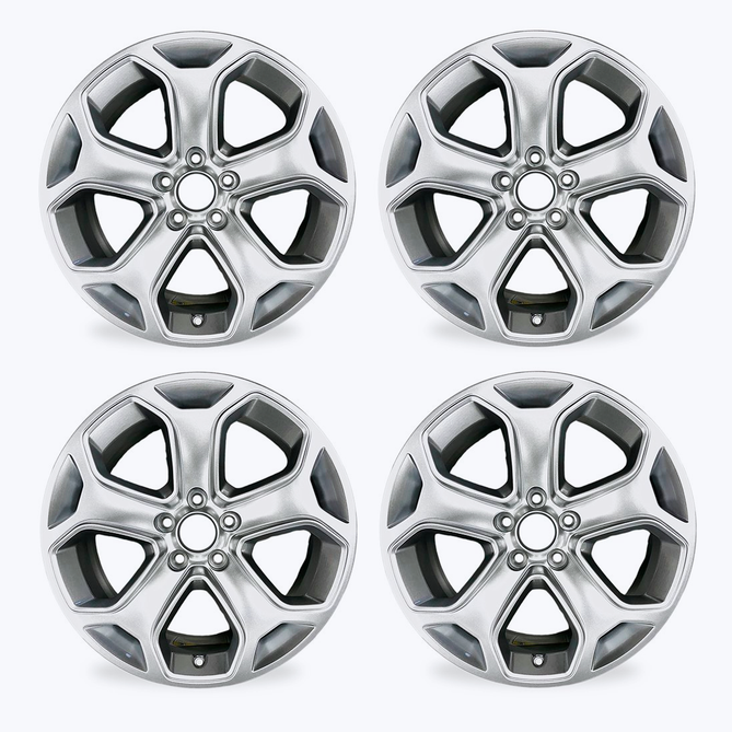 Silver wheels rims