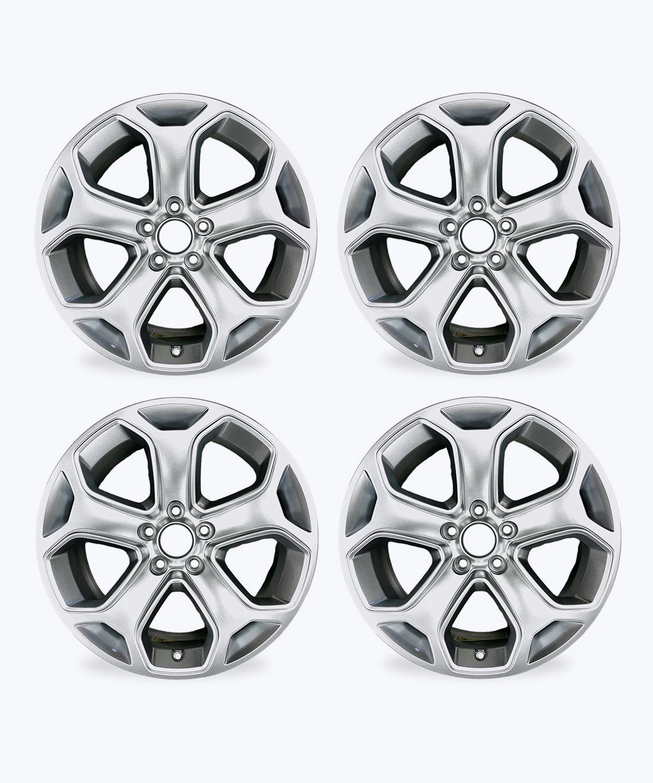 Silver wheels rims