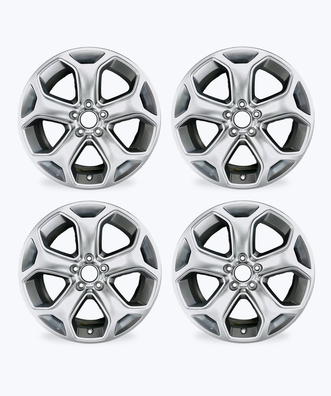 Silver wheels rims