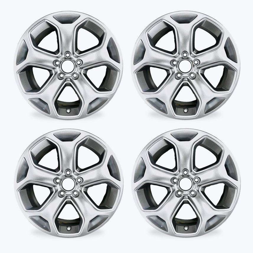 Silver wheels rims