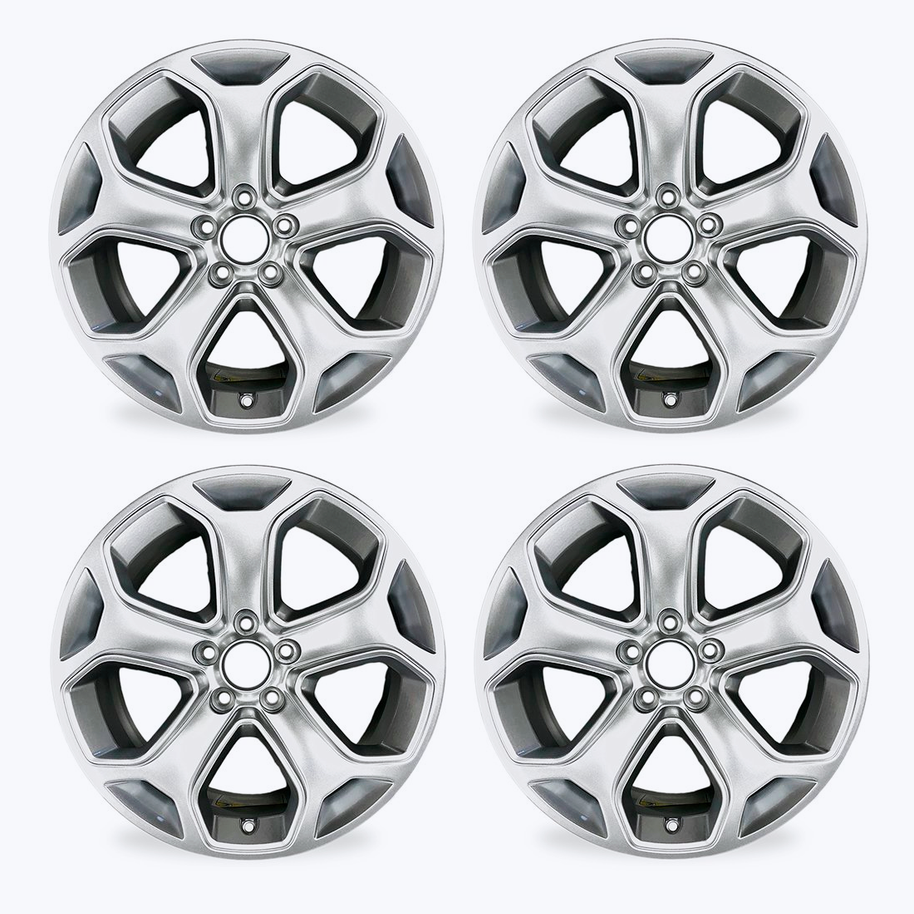 Silver wheels rims