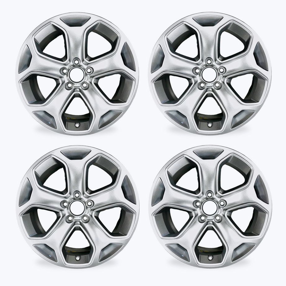 Silver wheels rims
