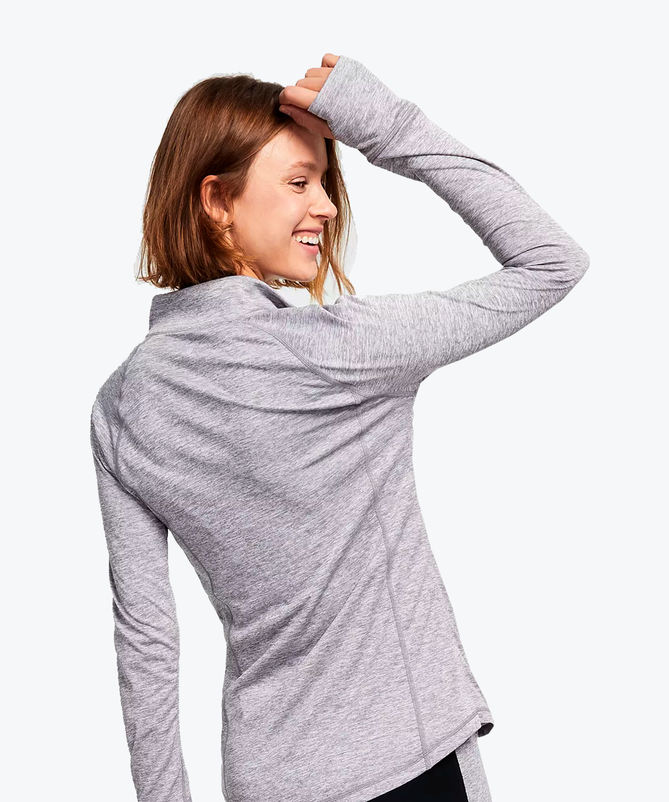 Grey full zip jacket