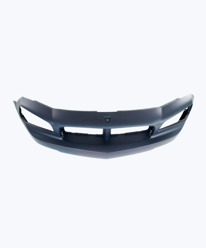 Blue painted front bumper