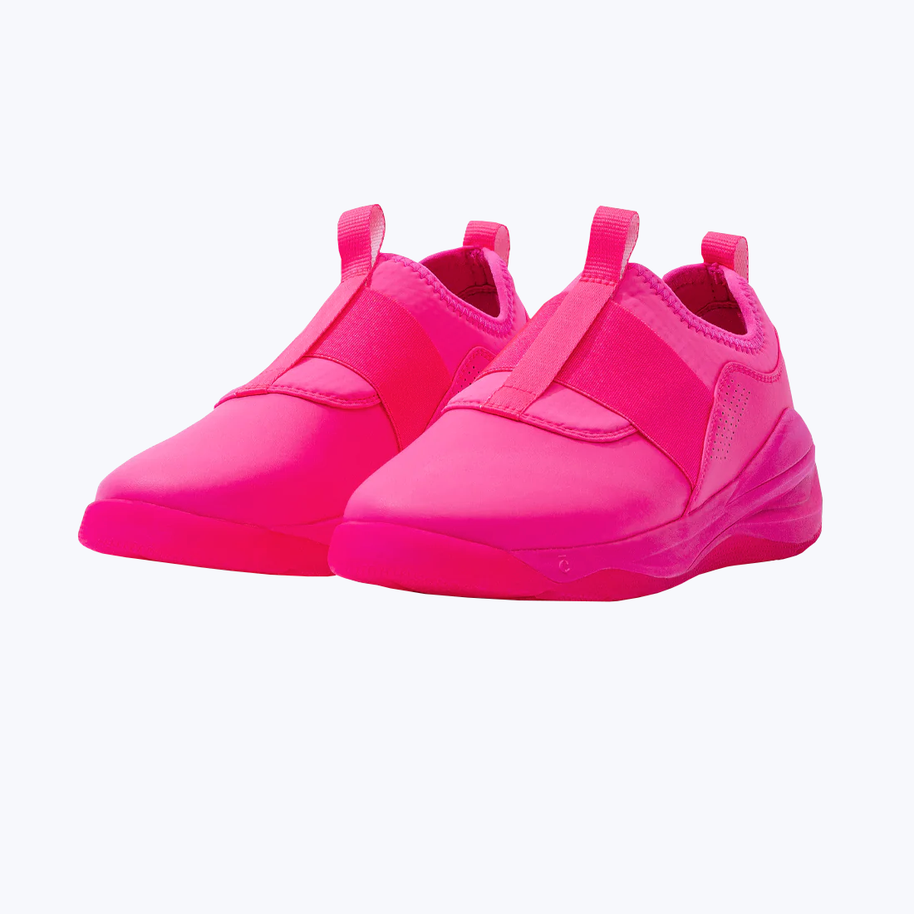 Pink slip-on sneakers
