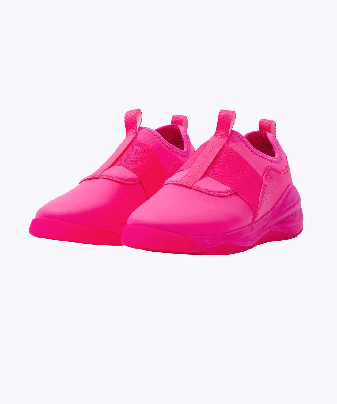 Pink slip-on sneakers