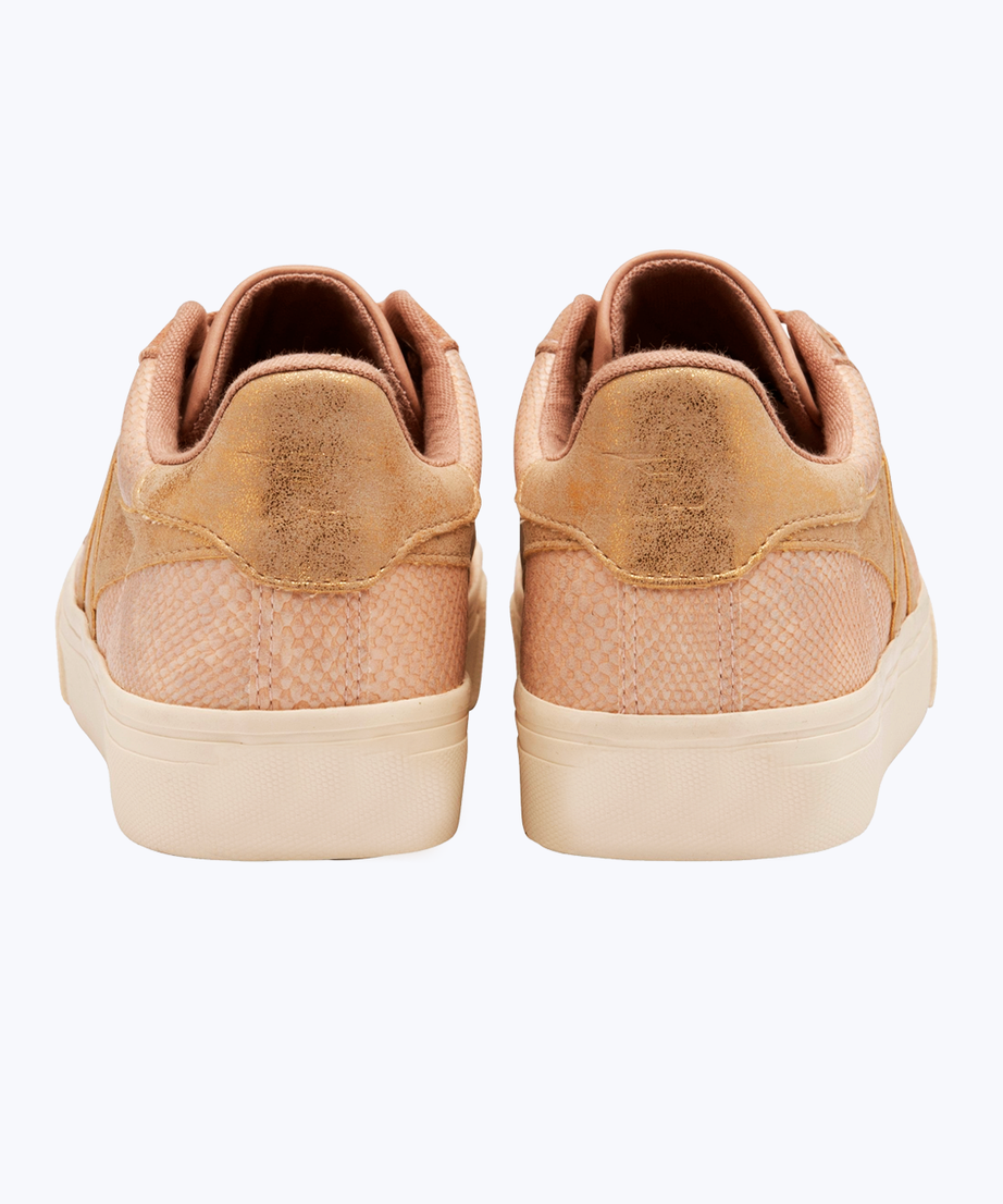 Snakeskin effect sneakers