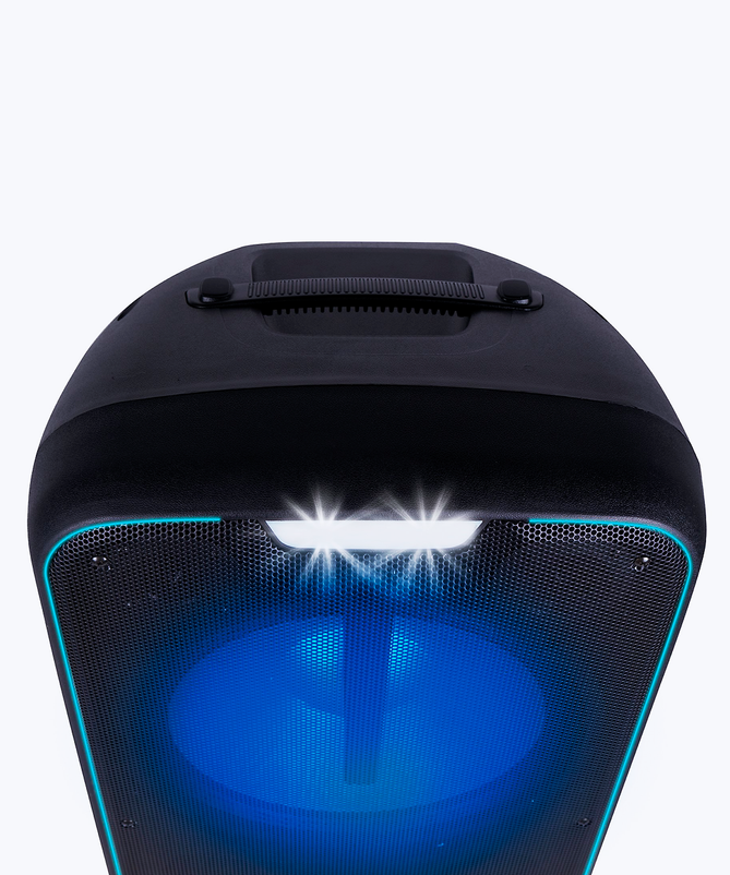 Lighted portable speaker