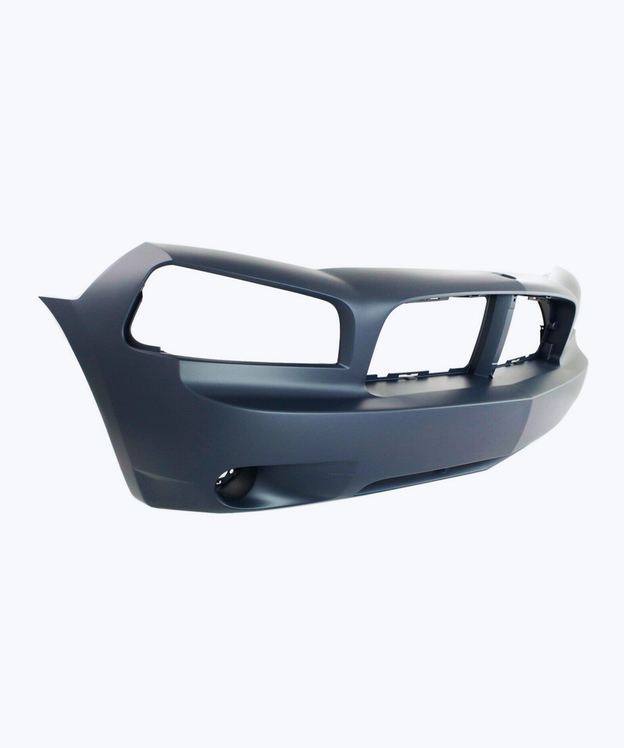 Blue painted front bumper