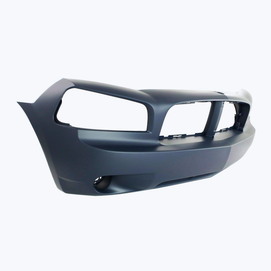 Blue painted front bumper