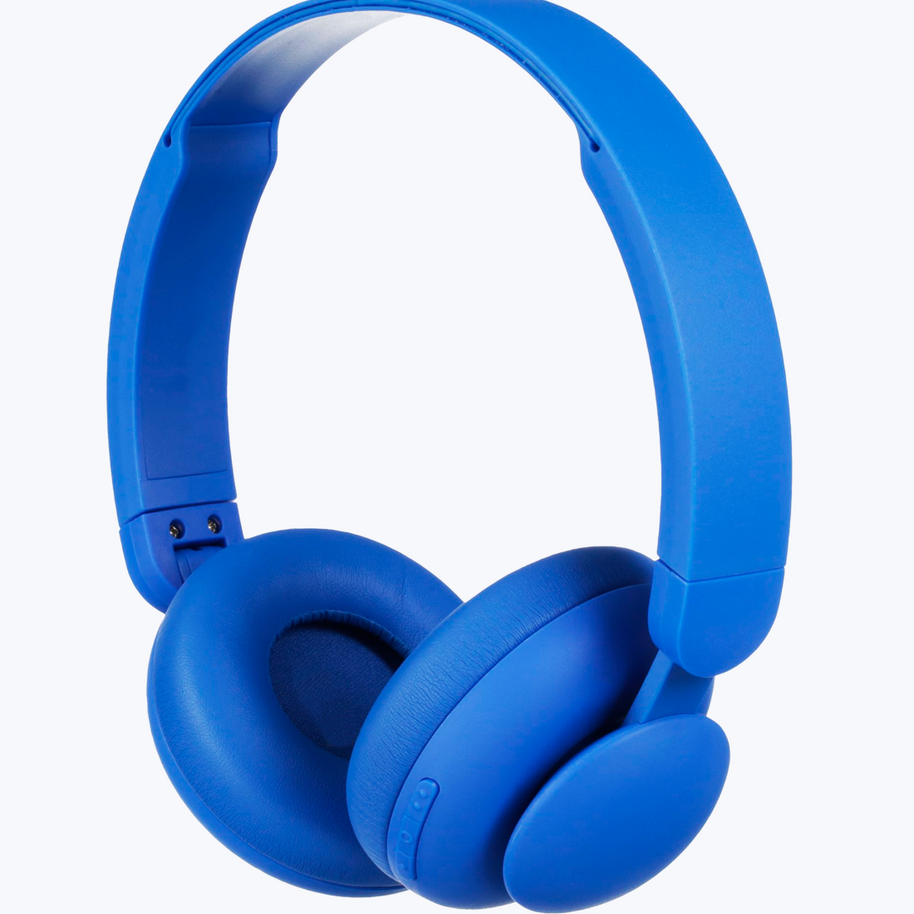 Electric blue headset