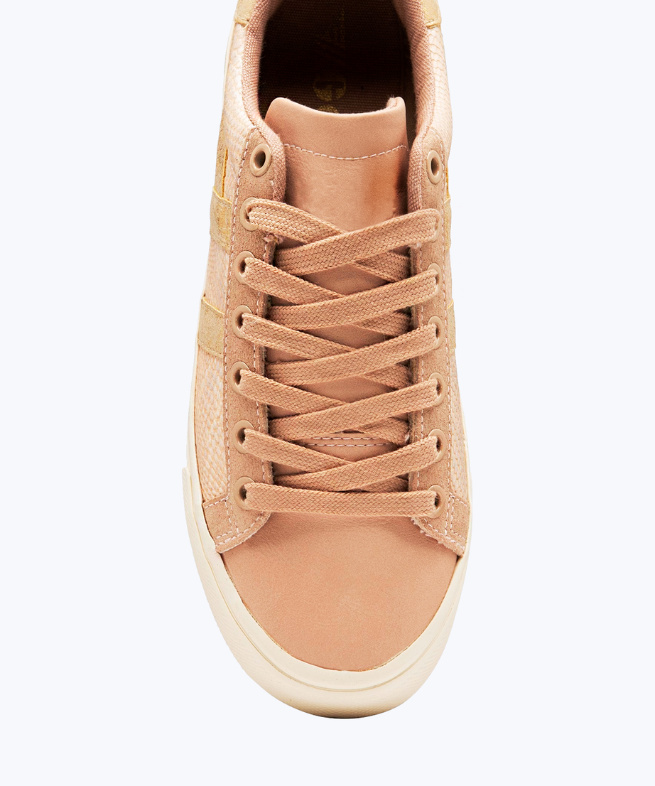 Snakeskin effect sneakers