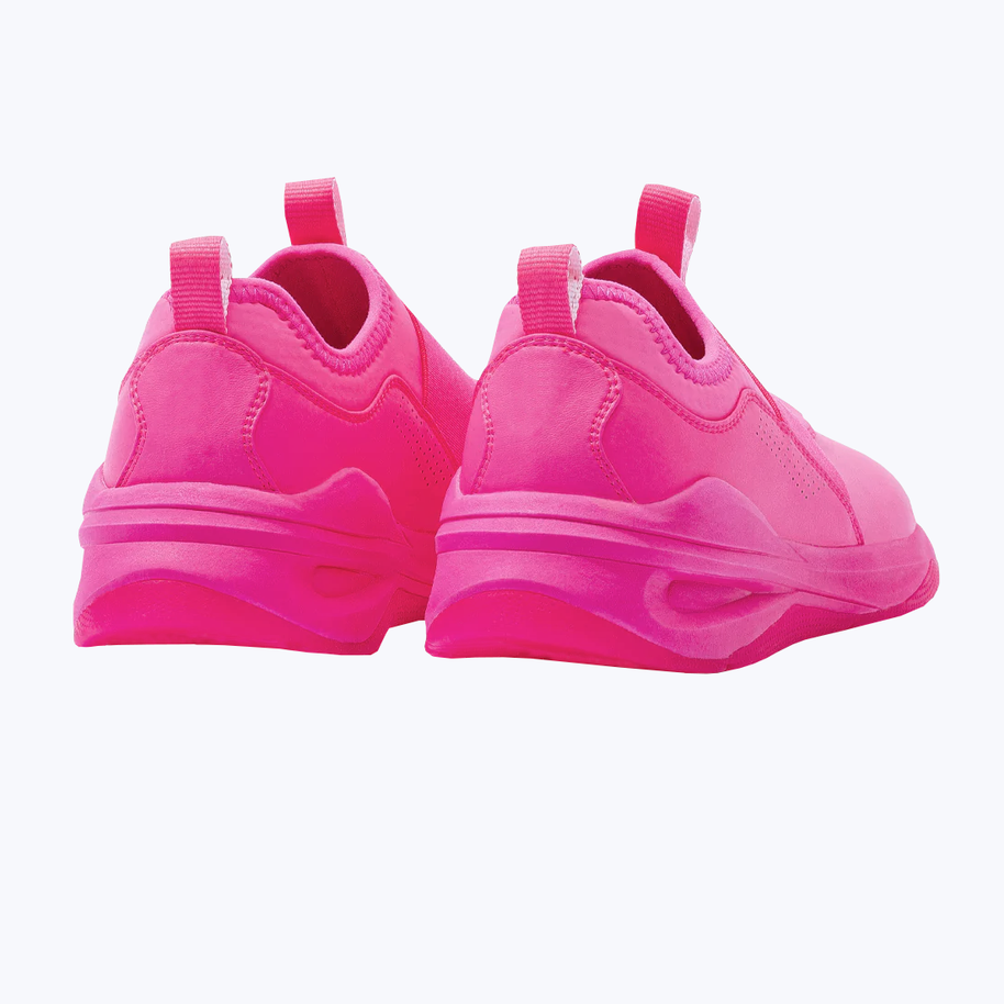 Pink slip-on sneakers