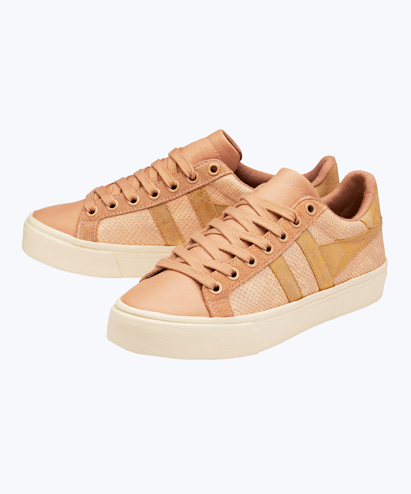 Snakeskin effect sneakers