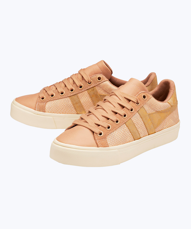 Snakeskin effect sneakers