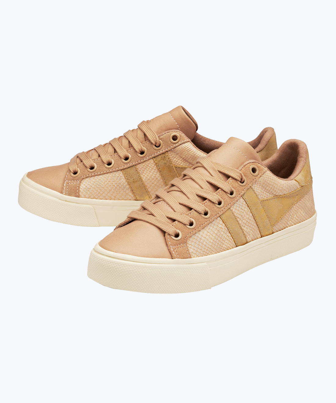 Snakeskin effect sneakers