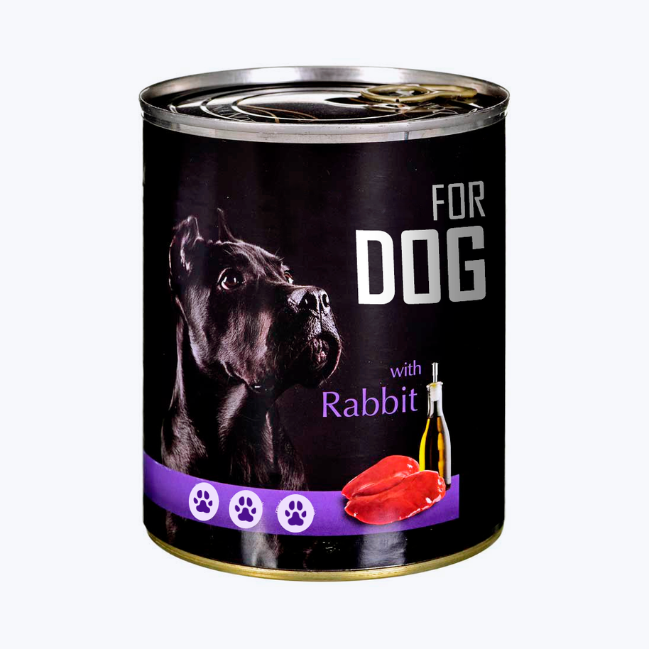 Canned dog food